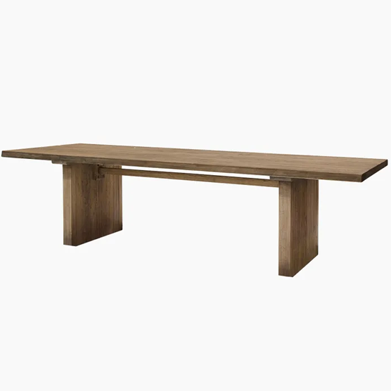 Menorca Dining Table 280cm - Modern Large Wooden Dining Table for 8-10 People - Perfect for Family Gatherings & Dinner Parties