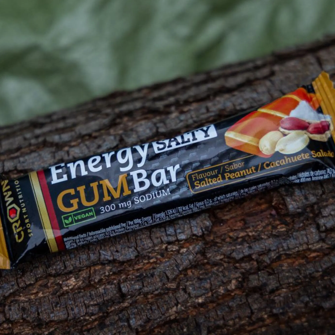 Crown Energy Gum Bar - Natural Energy Boost Chewing Gum for Focus & Alertness - Perfect for Workouts, Studying & Long Drives