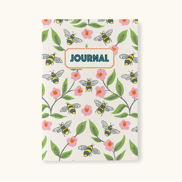 Eco-Friendly Bees Journal with Recycled Paper - Perfect for Nature Lovers, Beekeeping Notes & Sustainable Gift Ideas