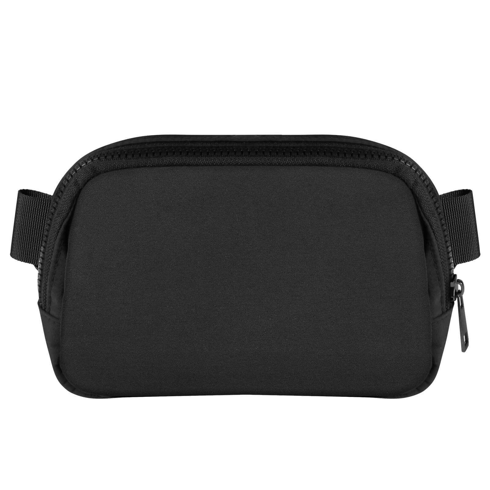 OVDANG Women's Belt Bag - Stylish Fanny Pack Waist Bag with Big Teeth Zipper, Crossbody Pouch Purse for Travel, Running & Daily Use (Black)