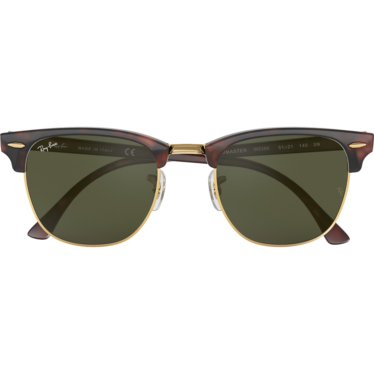 Ray-Ban Clubmaster Tortoise/G15 Green Polarized Sunglasses for Men & Women - Classic Retro Style for Outdoor, Driving, and Fashion