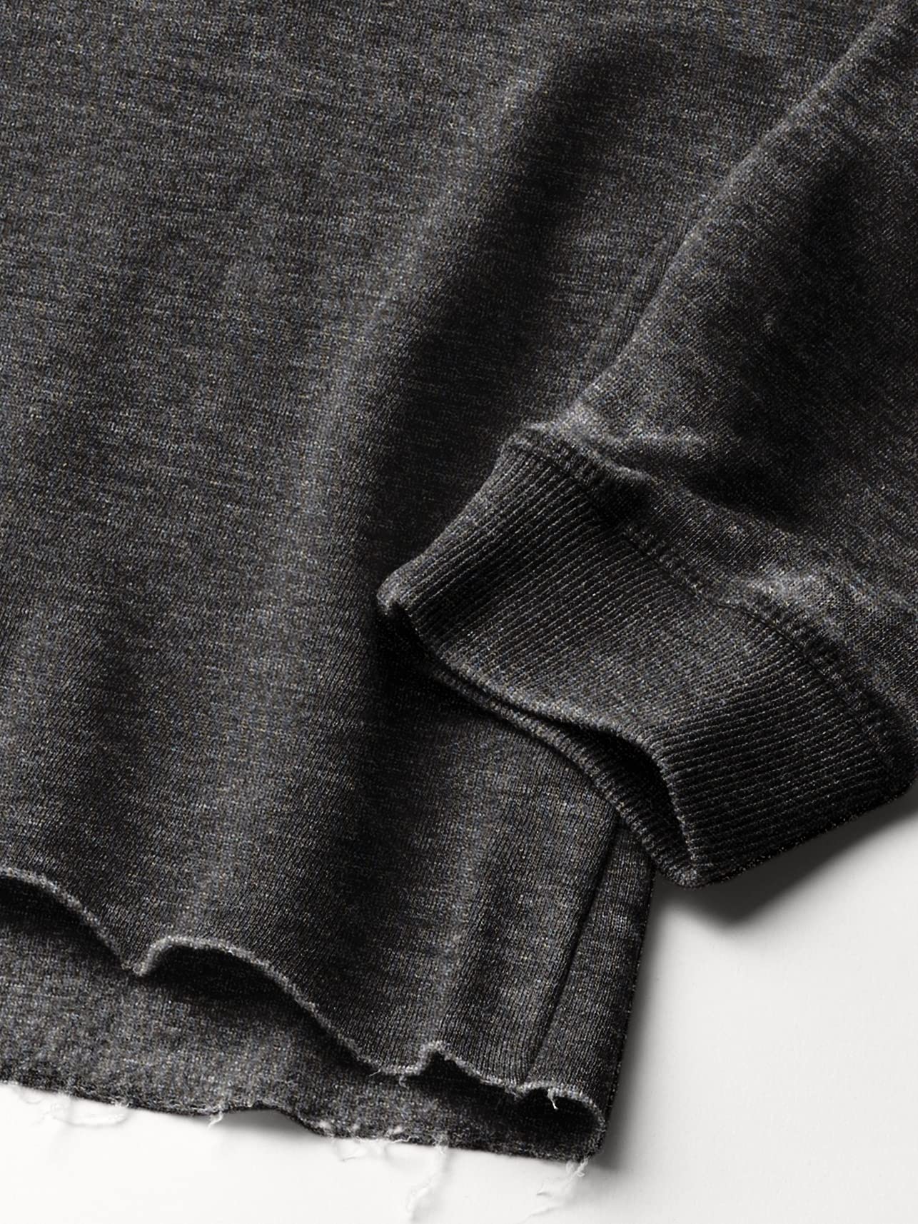 Chicka-D Women's Burnout Cropped Hoodie - Soft Oversized Pullover Sweatshirt for Casual Wear & Street Style Fashion