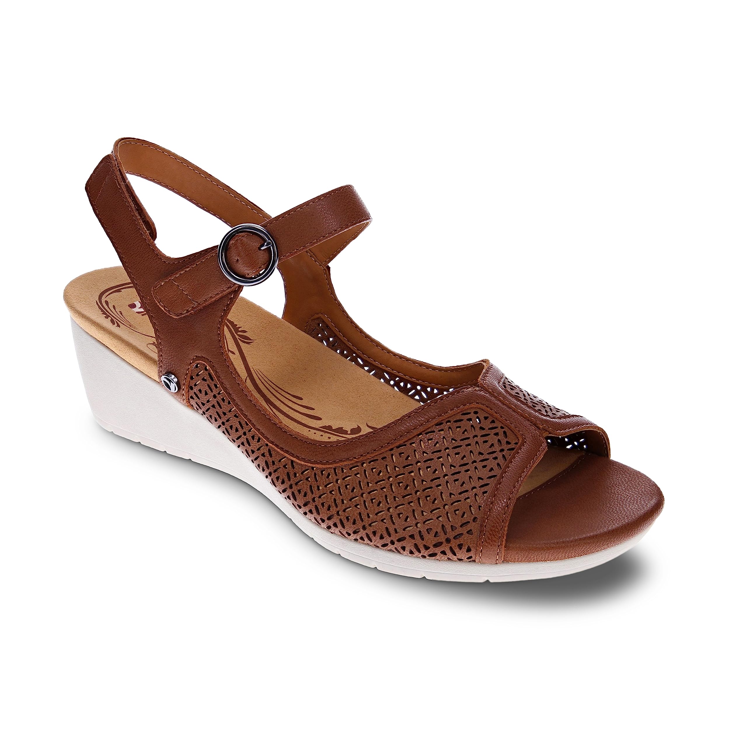 Revere Kaya Leather Sandals for Women - Comfortable & Stylish Summer Sandals - Perfect for Beach, Vacation & Casual Outings