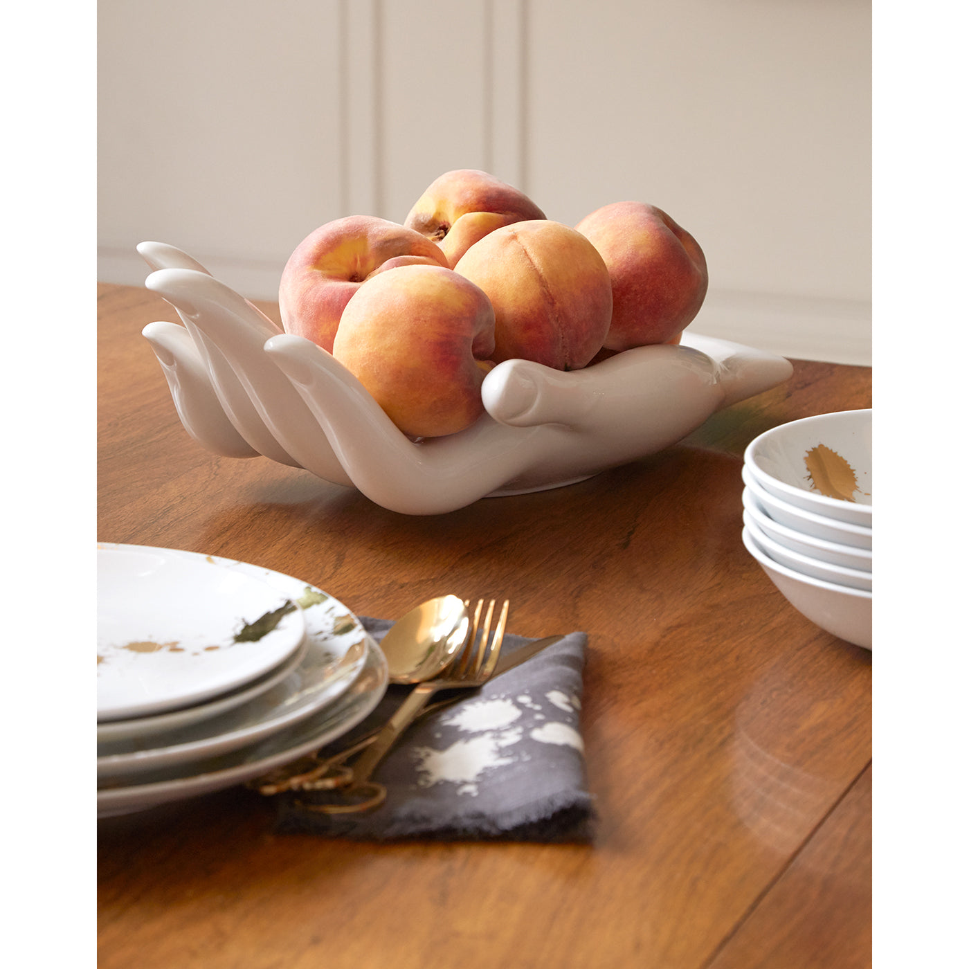 Elegant Wooden Fruit Bowl - Natural Home Decor for Kitchen & Dining Room | Perfect for Displaying Apples, Oranges & Bananas