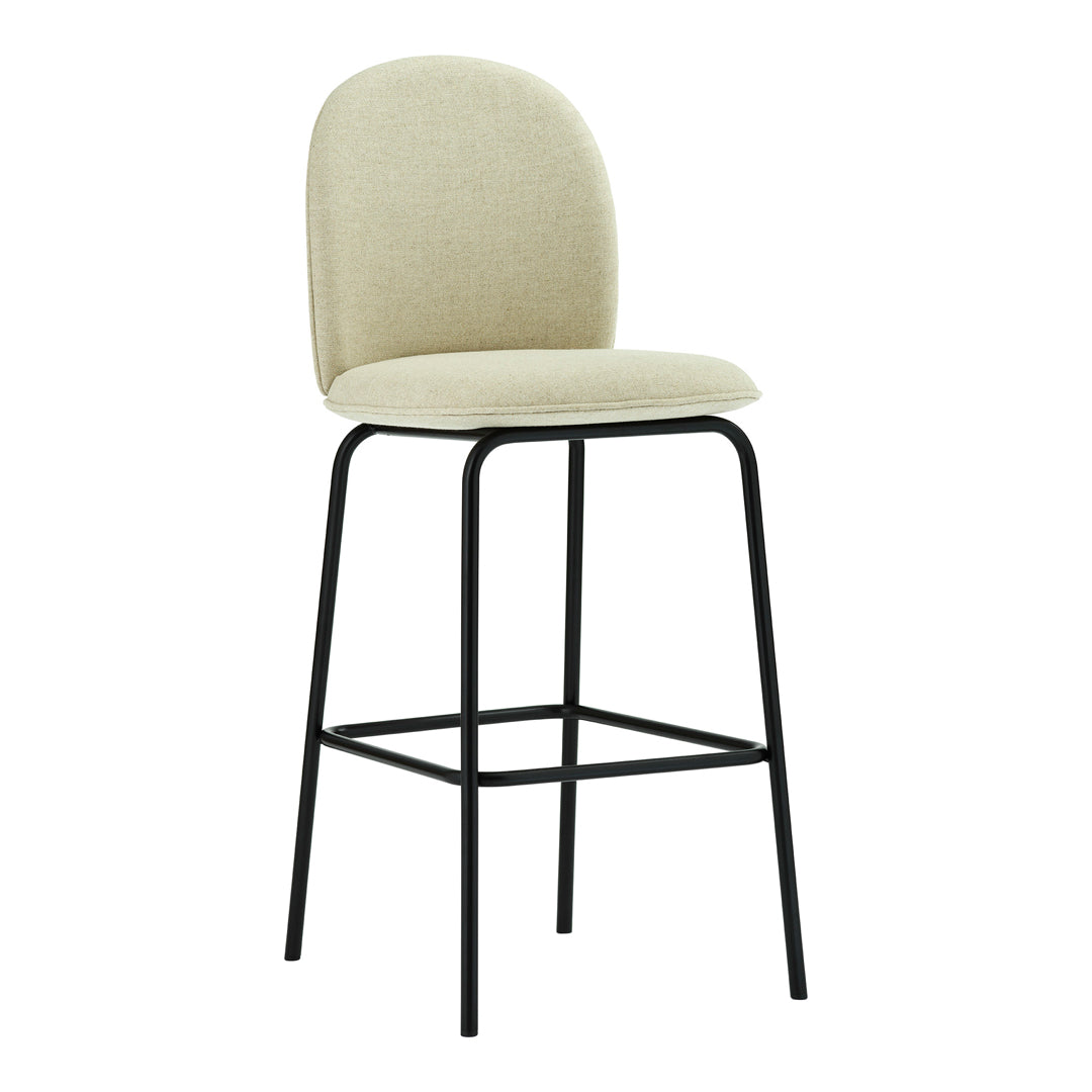 Premium Ace Bar Chair - Fully Upholstered Bar Stool with Backrest for Kitchen Island, Home Bar & Restaurant Use