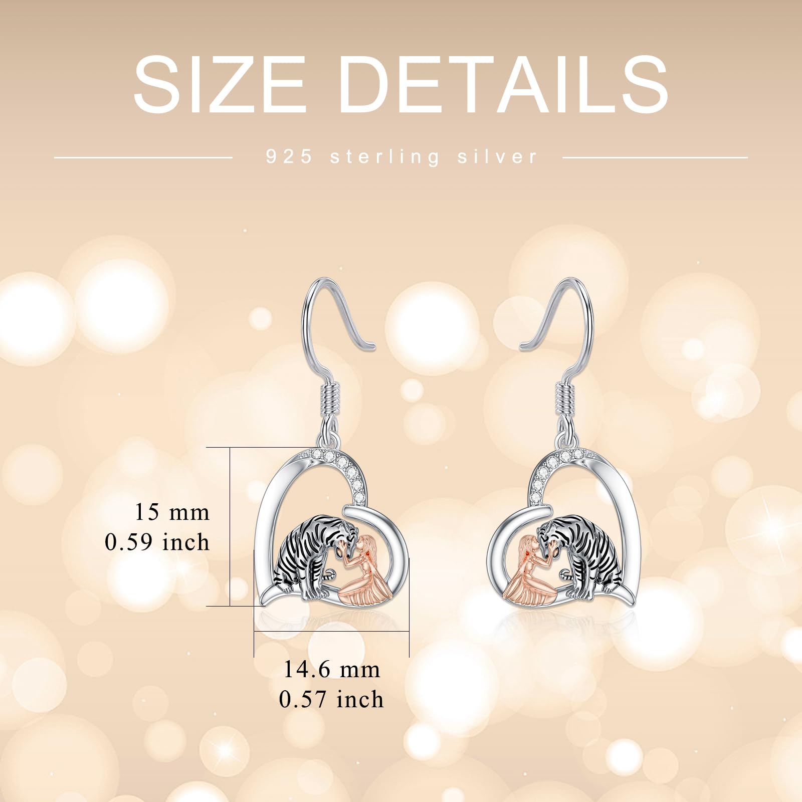 925 Sterling Silver Dangle Earrings for Women - Hypoallergenic Jewelry Gift Set for Girls, Teens, Daughter, Sister & Friends - Perfect Birthday, Anniversary & Special Occasion Gifts - Elegant for Parties, Dating & Daily Wear