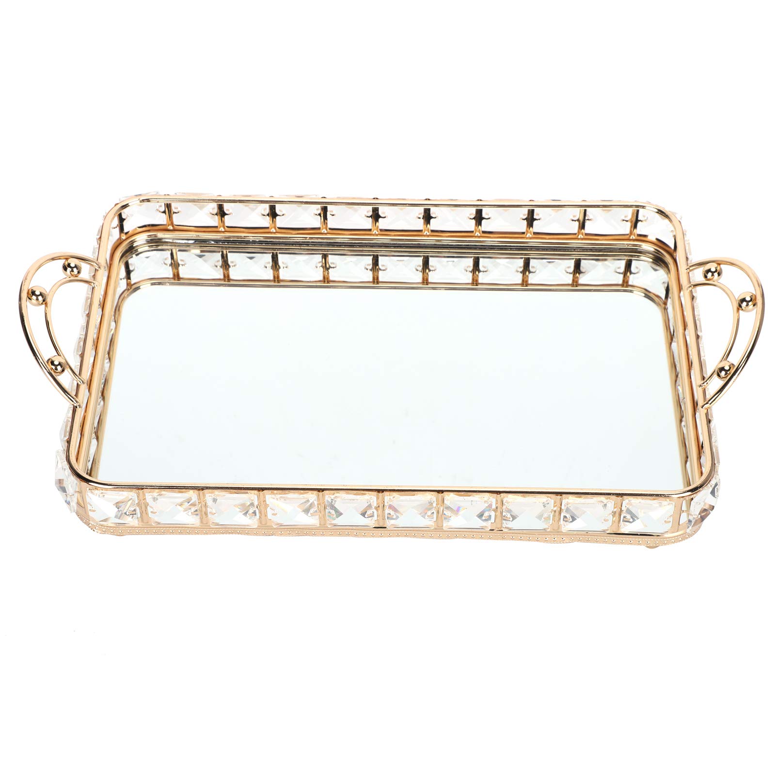 CHICIRIS European Style Jewelry Tray & Cosmetic Organizer - Elegant Dressing Table Decor for Perfume, Makeup & Trinket Display | Perfect for Bedroom Vanity, Bathroom Storage & Gift Giving