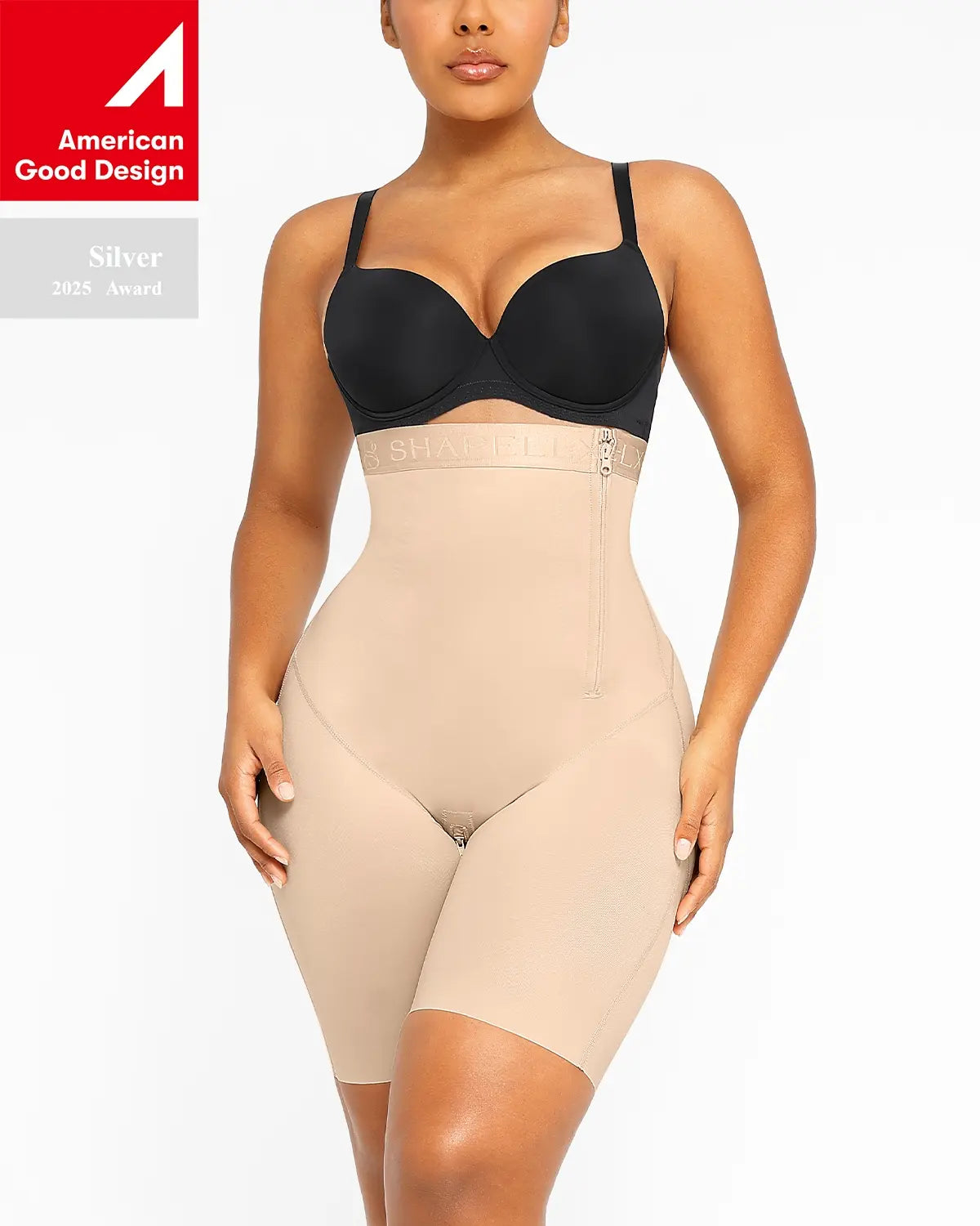 AirSlim® Butt Lifting High Waist Shorts for Women - Tummy Control Shapewear & Body Shaper - Perfect for Workout, Yoga & Everyday Wear