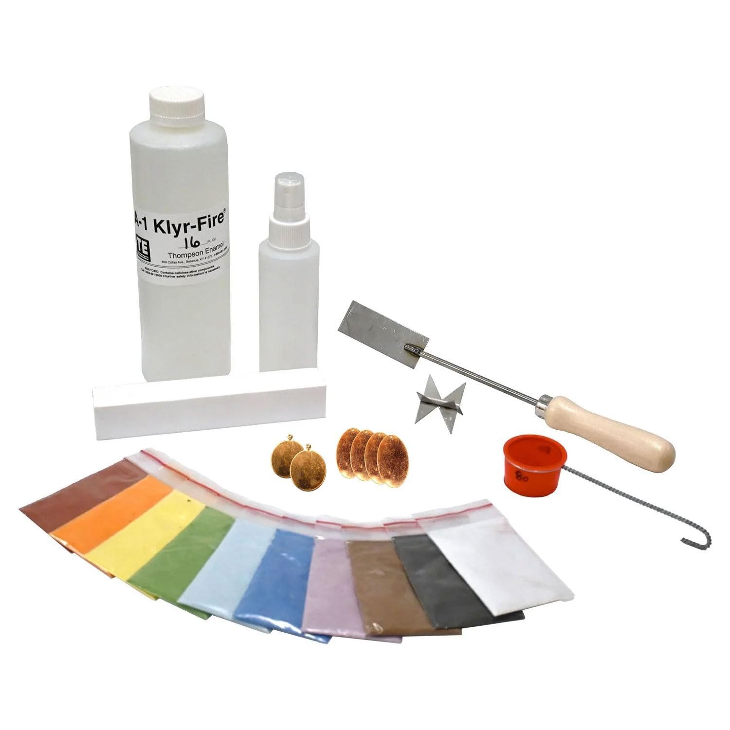Delphi Glass Copper Enamel Starter Kit for DIY Jewelry Making - Perfect for Beginners, Artists & Craft Enthusiasts | Create Stunning Handmade Earrings, Pendants & Home Decor