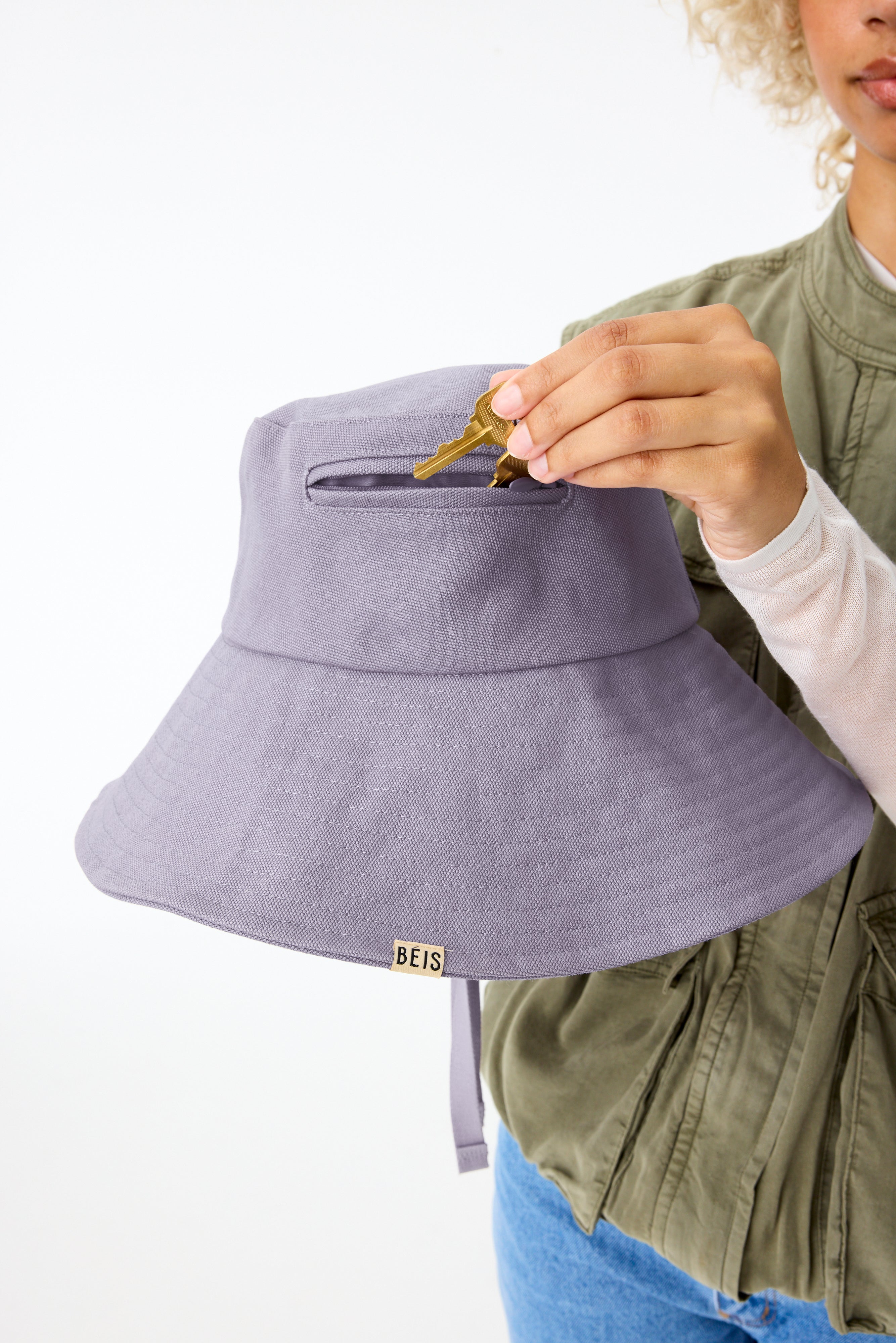 Lavender Wide Brim Sun Hat for Women - UPF 50+ UV Protection Summer Beach Hat - Perfect for Outdoor, Travel, and Vacation