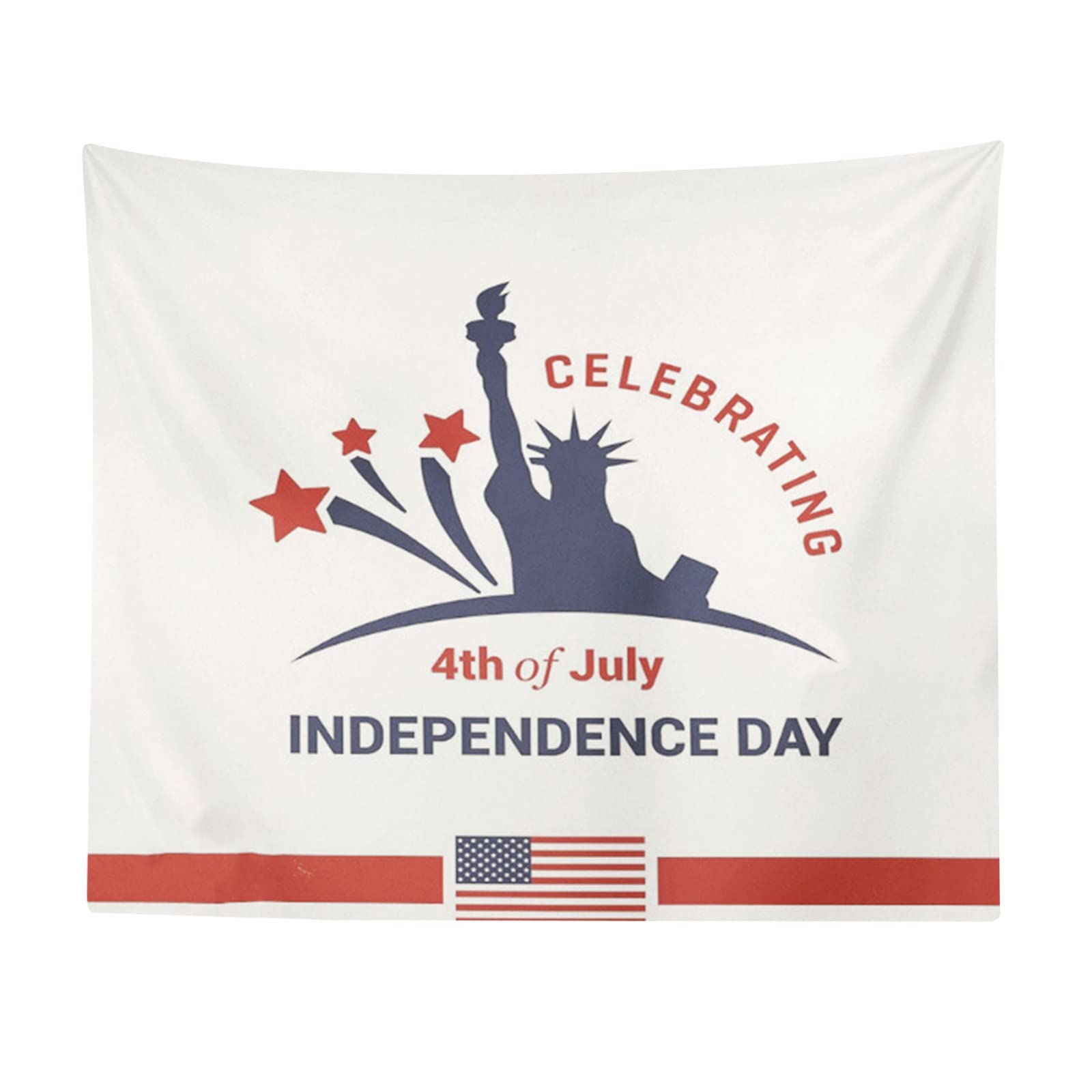 American Flag Patriotic Party Decorations for Girls - Independence Day Photo Backdrop Cloth - USA Theme Birthday Celebration Decorations (One Size) - Perfect for 4th of July Parties, Baby Showers & Patriotic Events