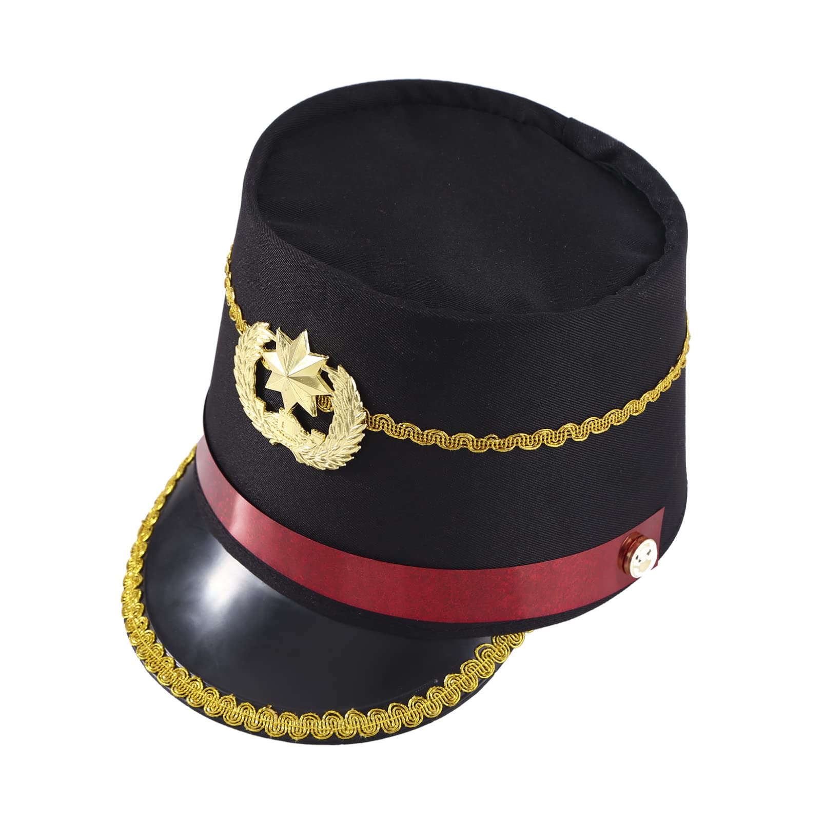 Aislor Band Major Toy Soldier Hat - Kids Nutcracker Costume Headband Accessories for Christmas Plays, Holiday Parties & Theatrical Performances