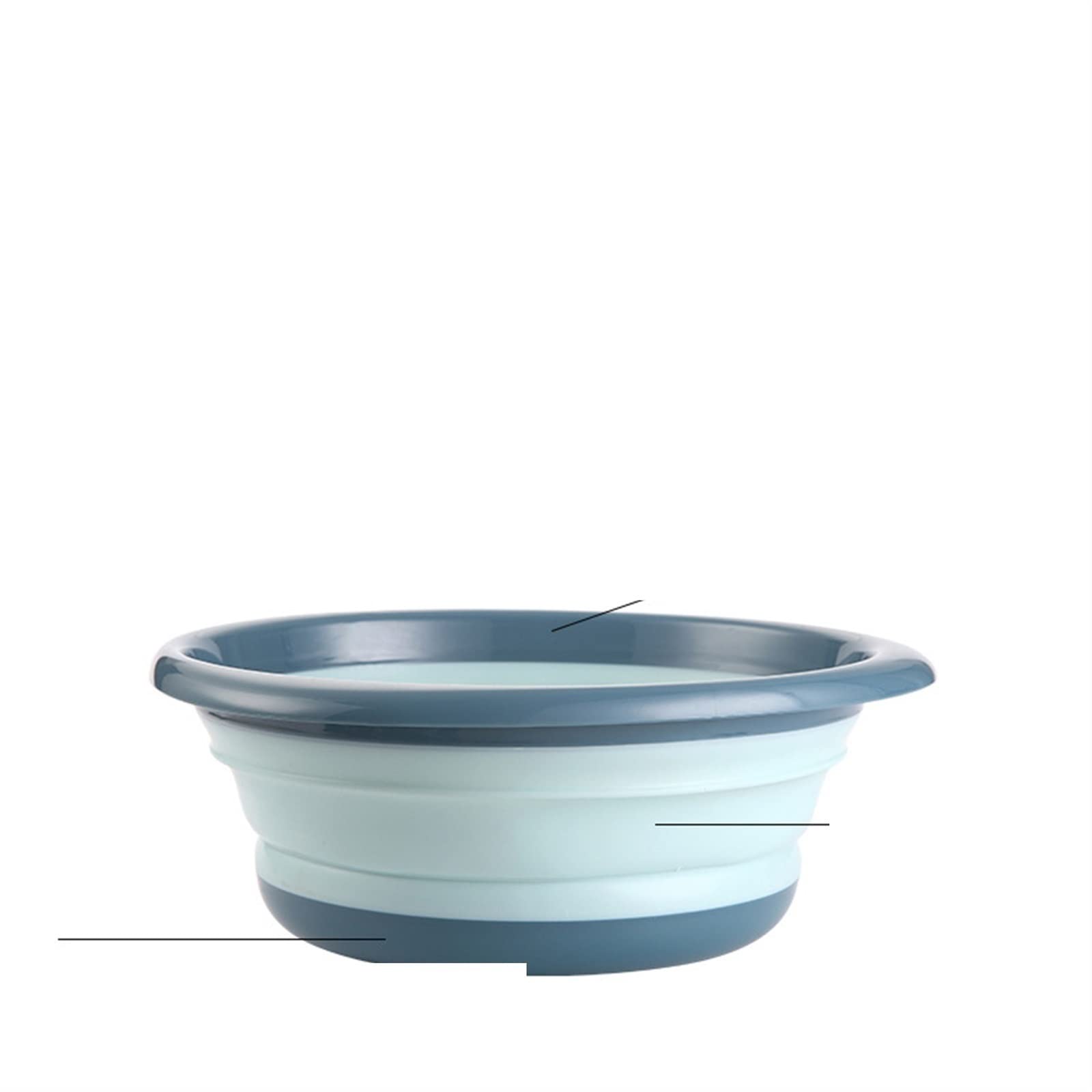Foldable Travel Basin - Portable Collapsible Washing Bucket for Outdoor Camping, Face Washing, Laundry & Vegetable Cleaning | Lightweight & Space-Saving Design for Hiking, RV Trips & Emergency Use