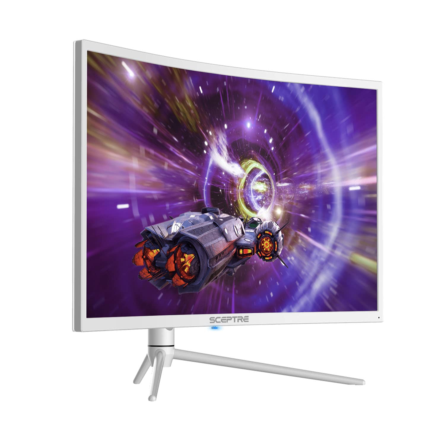Sceptre 32-inch Curved QHD Gaming Monitor - 2560x1440, 165Hz/144Hz, 1ms, HDR1000, 99% sRGB, Height Adjustable, DP/HDMI/USB-C, Built-in Speakers - Perfect for Esports, Streaming & Home Office (C325B-QWN168W)