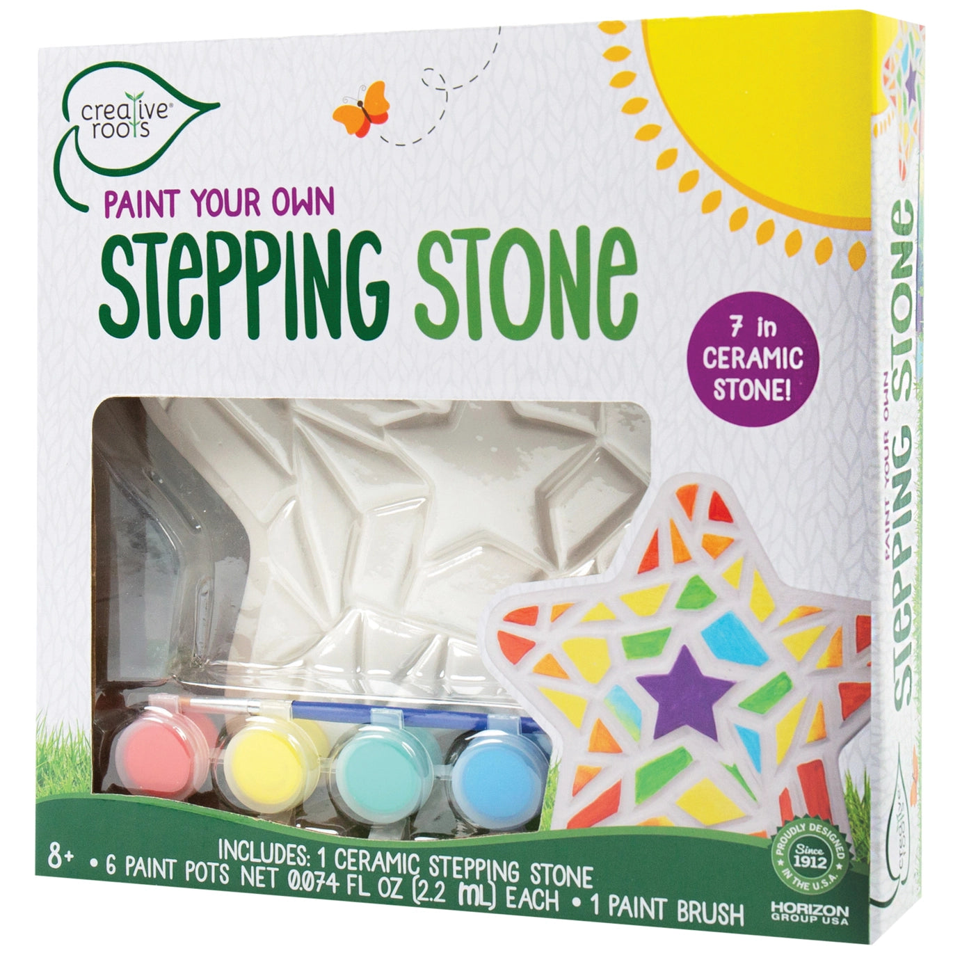 Stepping Stone Star Paint Set for Kids - Non-Toxic Washable Art Supplies for DIY Crafts, Home Decor & Classroom Activities