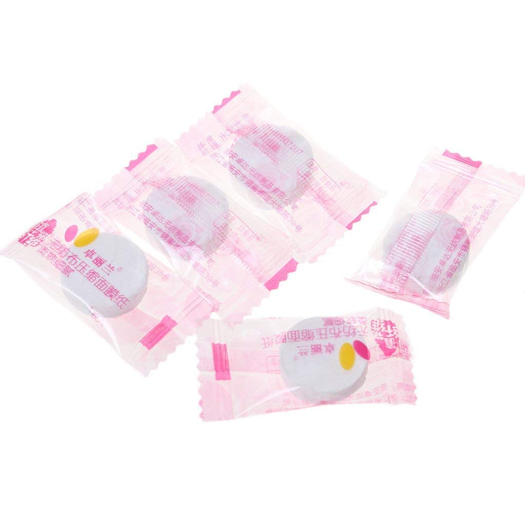 Top Select Compressed Facial Mask Sheets - 50 Pack DIY Spa Skin Care for Hydration & Brightening | At-Home Facial Treatment & Self-Care Routine