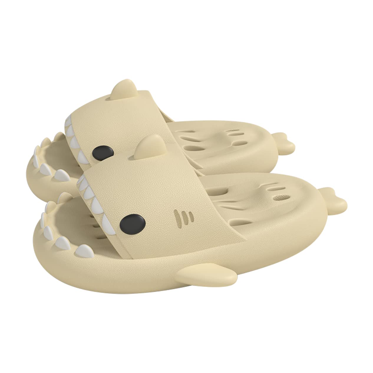 **Unisex Shark Slides - Non-Slip Spa Sandals for Indoor & Outdoor Use - Beach, Shower, Bathroom Slippers - Open Toe Thick Sole Comfort - Perfect for Couples, Poolside, and Relaxation**