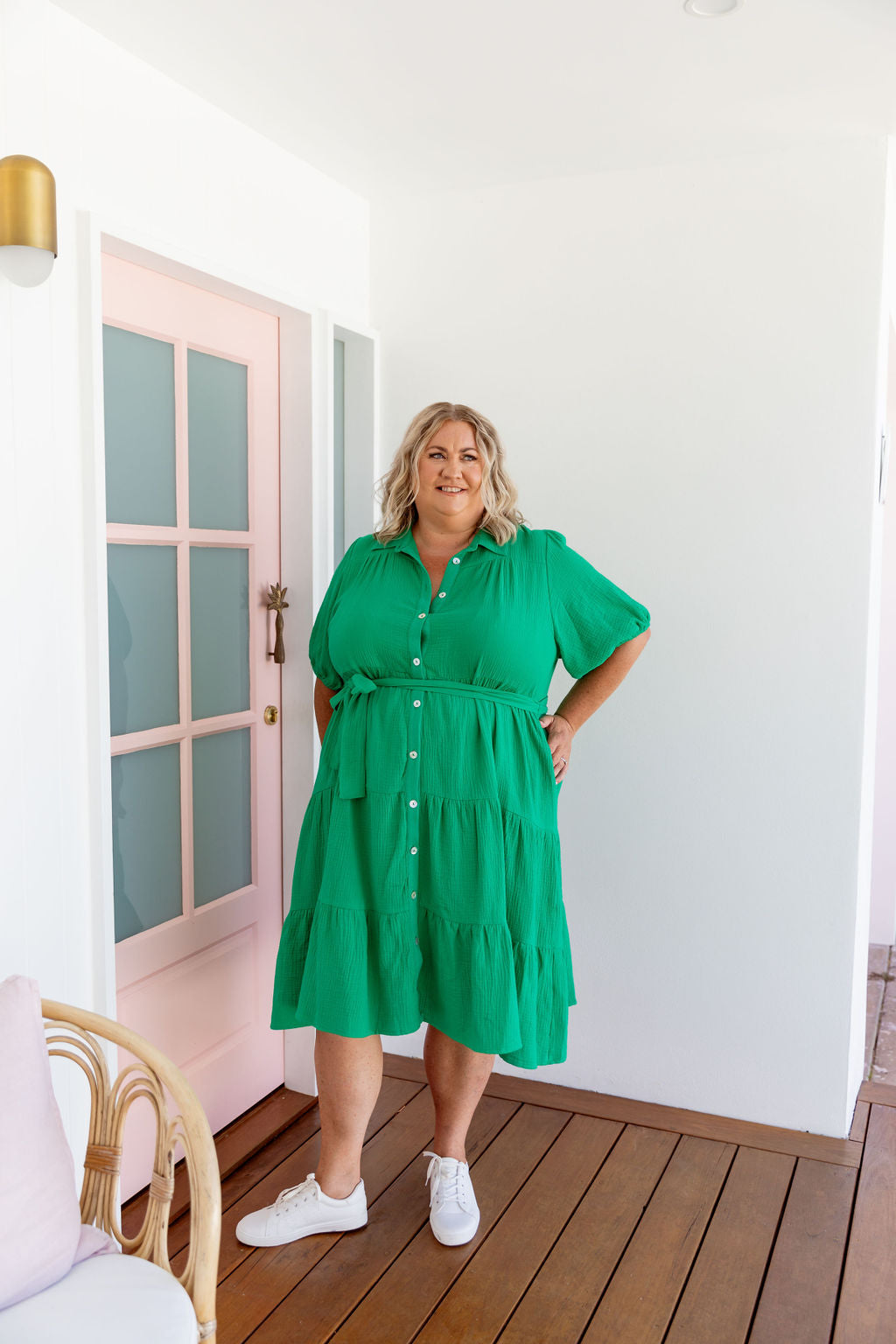 Stylish Mali Midi Dress in Green - Perfect for Summer Outfits, Casual Wear & Special Occasions