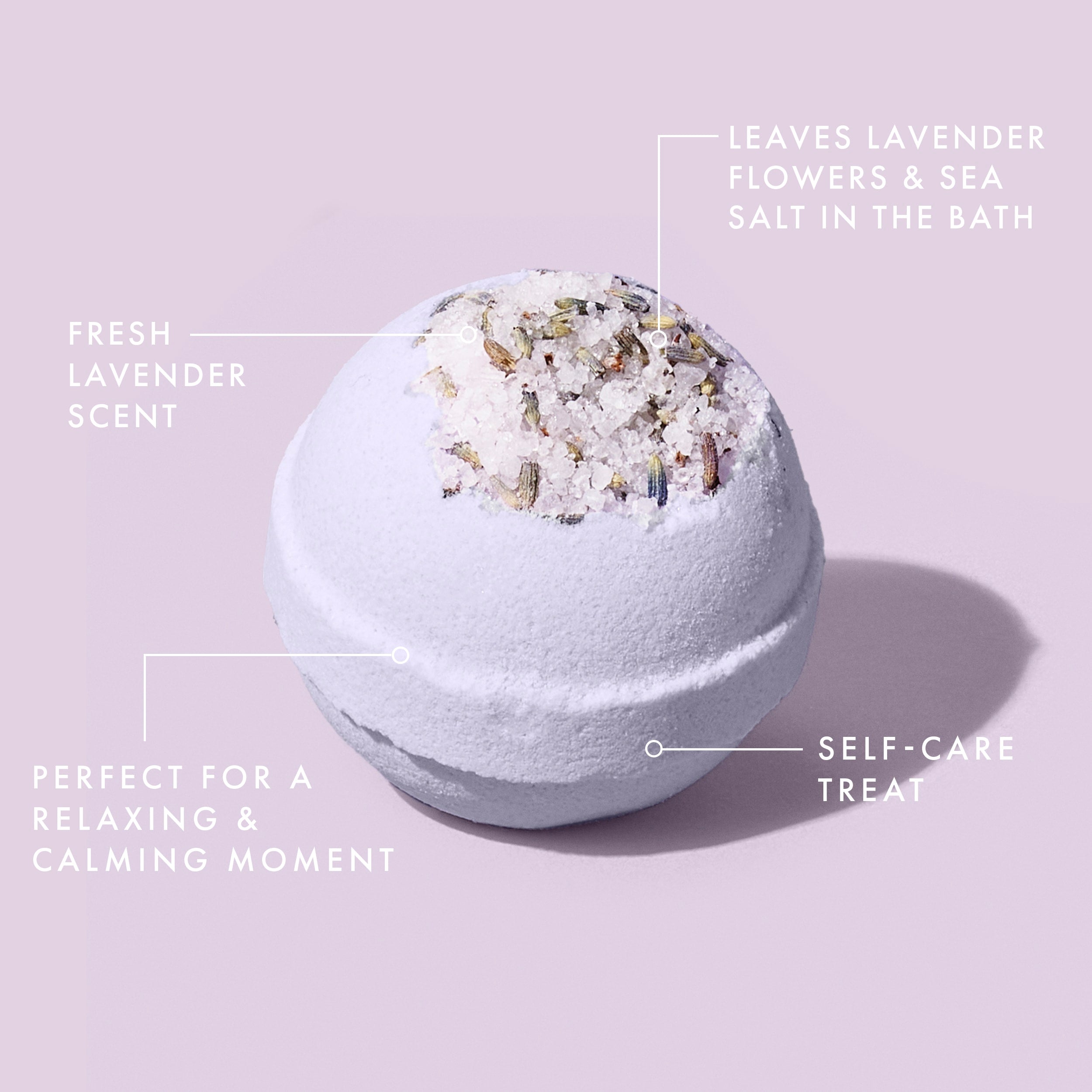Relaxing Lavender Scented Bath Bomb for Stress Relief & Self Care - Perfect for Spa Nights & Gift Giving