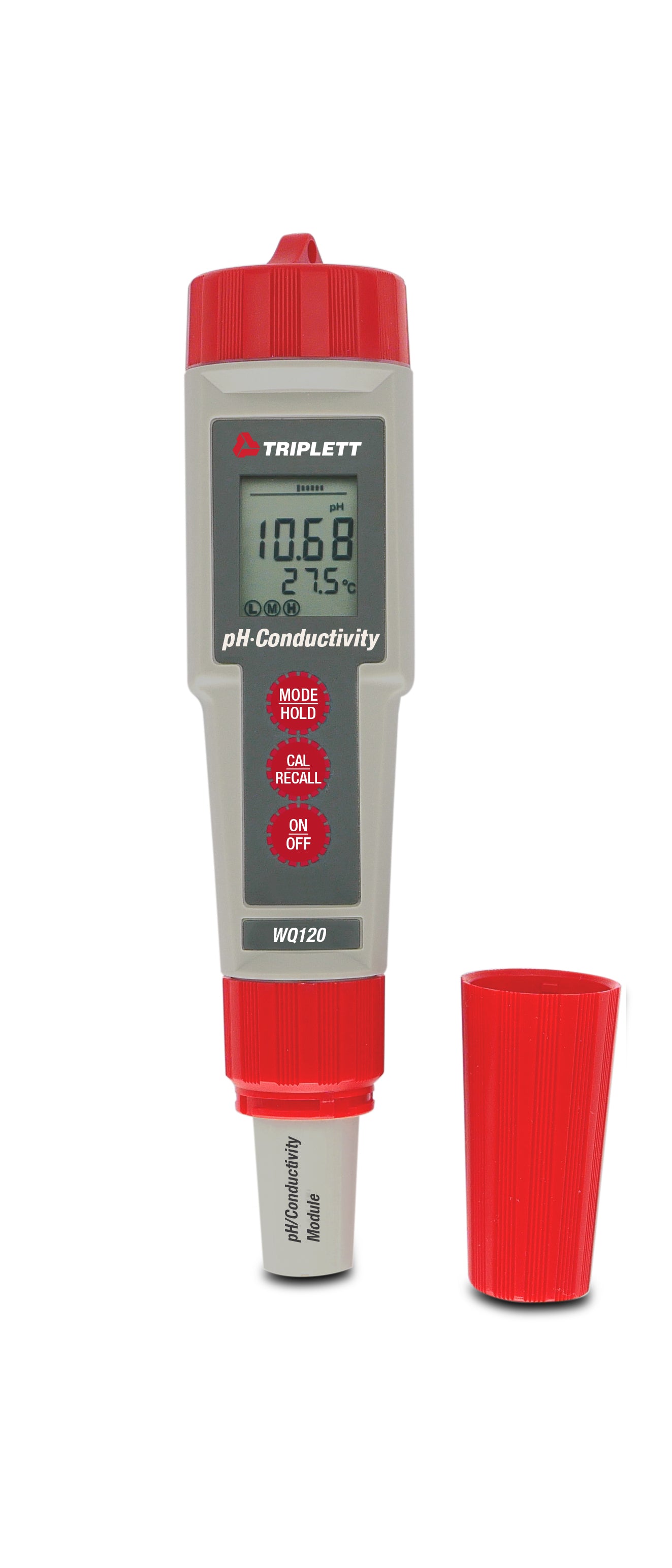 Premium Water Quality Tester - PH, Conductivity, TDS & Salinity Meter (WQ120) for Aquariums, Pools & Hydroponics | Accurate Digital Water Analysis Tool