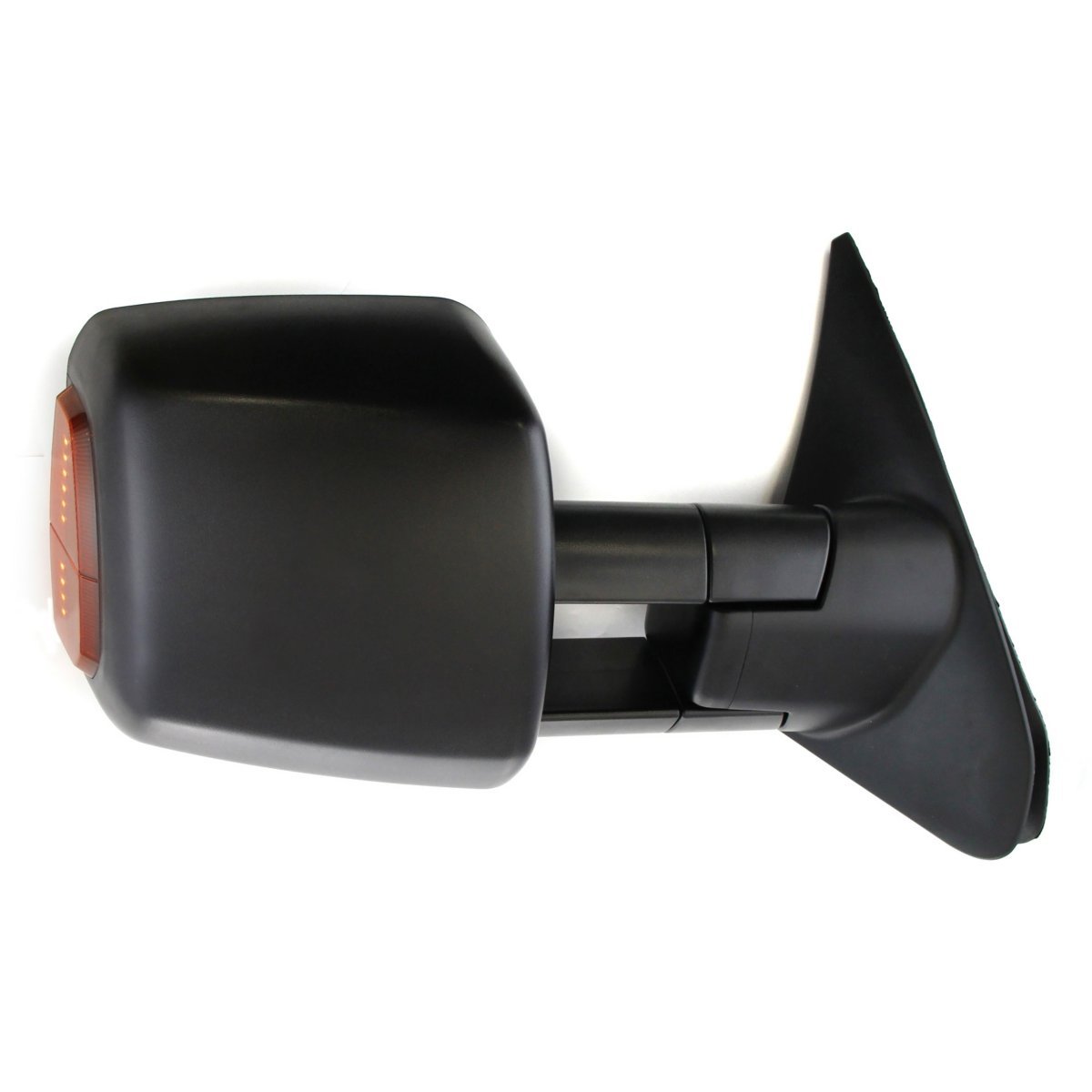 FITRITE AUTO PARTS Right Passenger Side Power Door Mirror with Heated Glass & Turn Signal for 2007-2021 Toyota Tundra - Manual Folding, Towing Black Texture (TO1321243) | Perfect for Winter Driving & Towing Safety