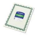Premium Parchment Paper Certificates 8.5 x 11 Inches - 25 Sheets per Pack (Pack of 30) - Elegant Optima Green Border for Diplomas, Awards & Official Documents - Perfect for Graduations, Corporate Recognition & Special Events