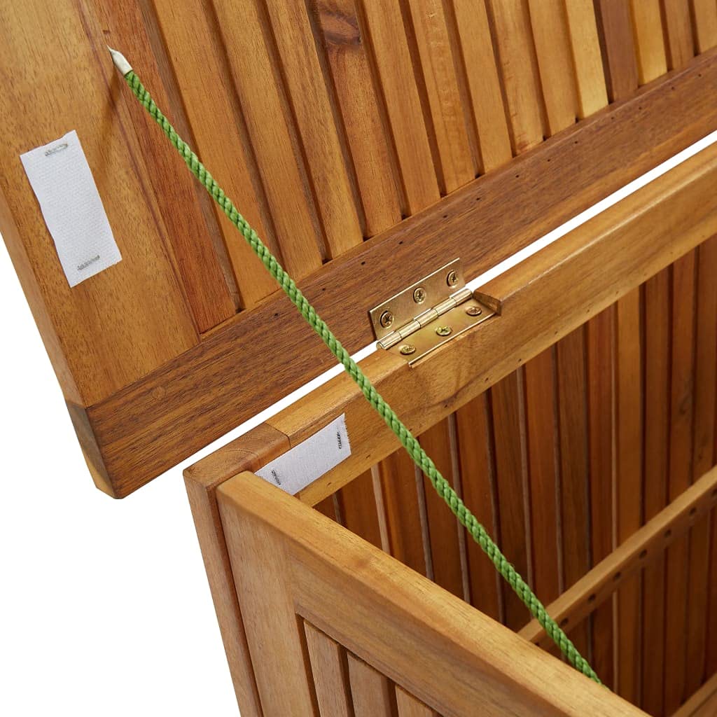 Premium Acacia Wood Outdoor Storage Box 35.4