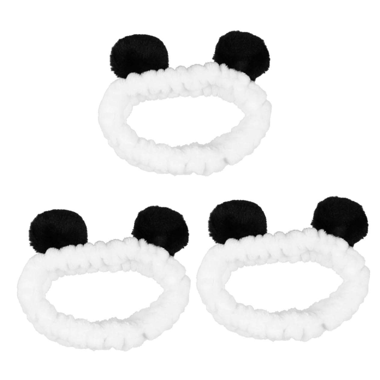Beavorty 3-Pack Spa Headbands for Women - Soft Elastic Hair Bands for Washing Face, Makeup, Skincare & Hair Styling - Cute Striped Knit Headwraps & Bandanas for Spa Day, Gym, Yoga & Daily Use