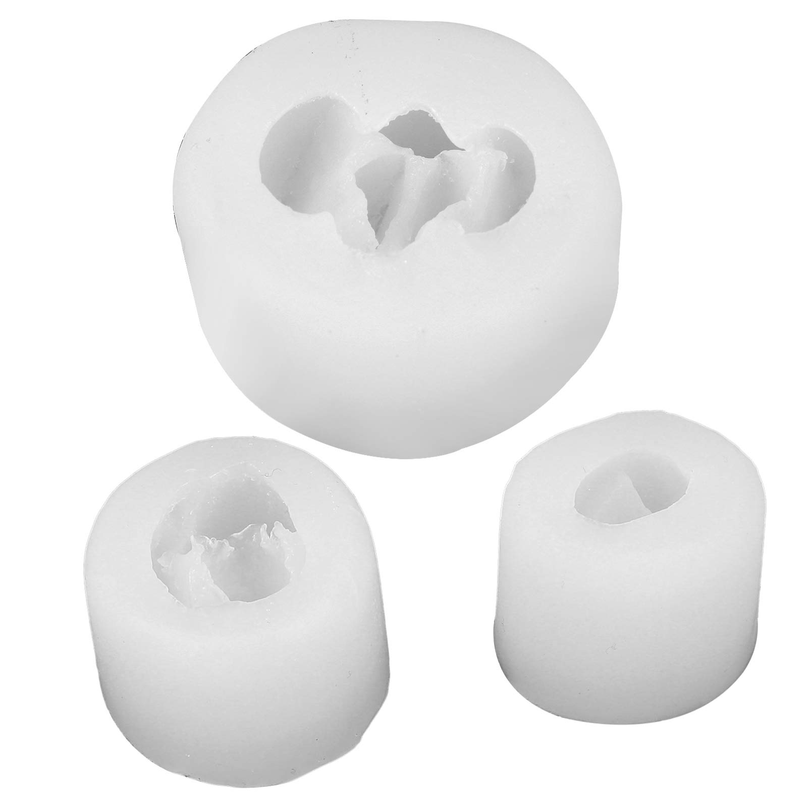 Hemoton 3-Piece Cactus Succulent Silicone Mold Set for Resin, Fondant, Chocolate, Candles & DIY Crafts - Perfect for Cake Decorating, Home Decor & Party Favors (Style 1)