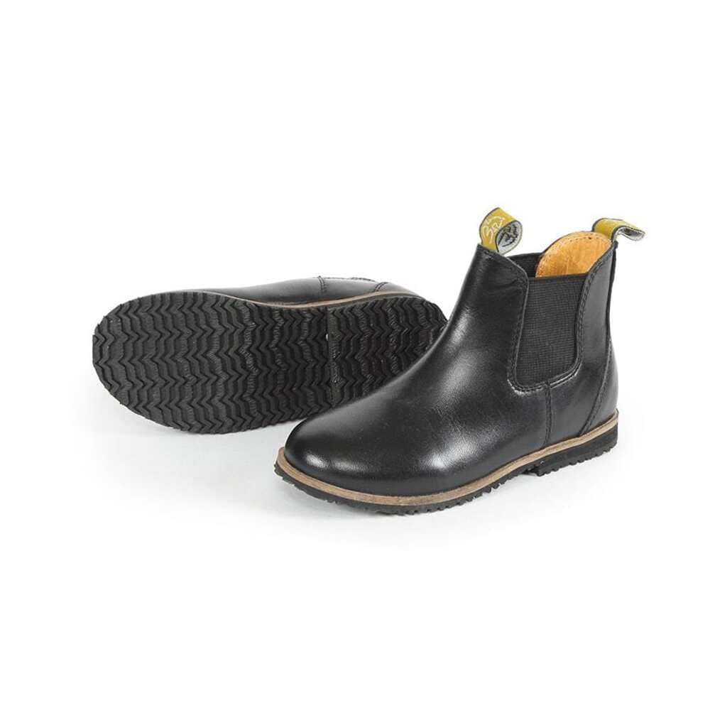 Shires Moretta Fiora Kids' Jodhpur Riding Boots - Black | Equestrian Horseback Riding & Show Competition Footwear for Children