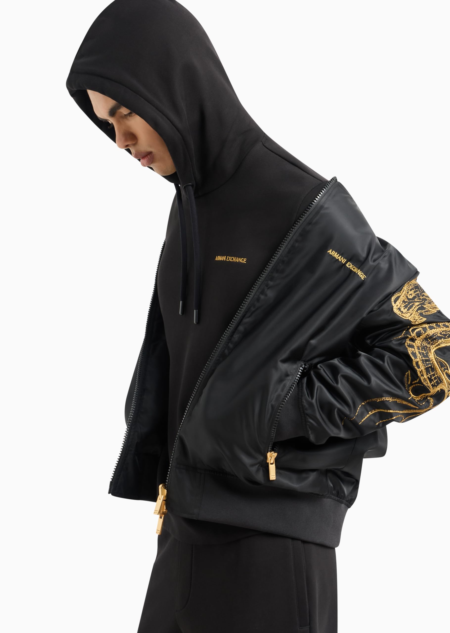 Armani Exchange Men's Limited Edition Lunar New Year Dragon Hoodie - Stylish Streetwear for Festive Celebrations & Casual Outings