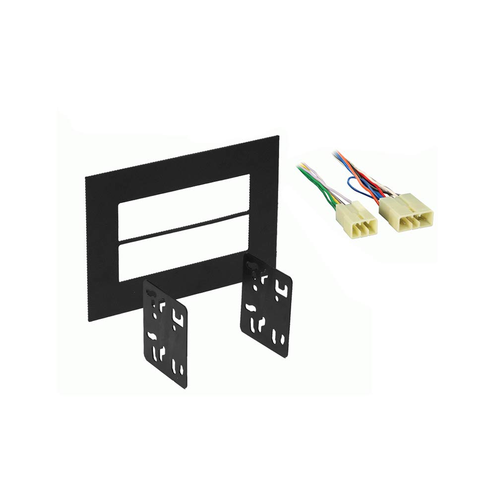 Harmony Audio HA-707001 Radio Harness Adapter for Mitsubishi Diamante 1997-2004 | Universal ISO Double DIN Trim Ring Installation Kit | Car Stereo Upgrade Solution for Seamless Audio System Installation