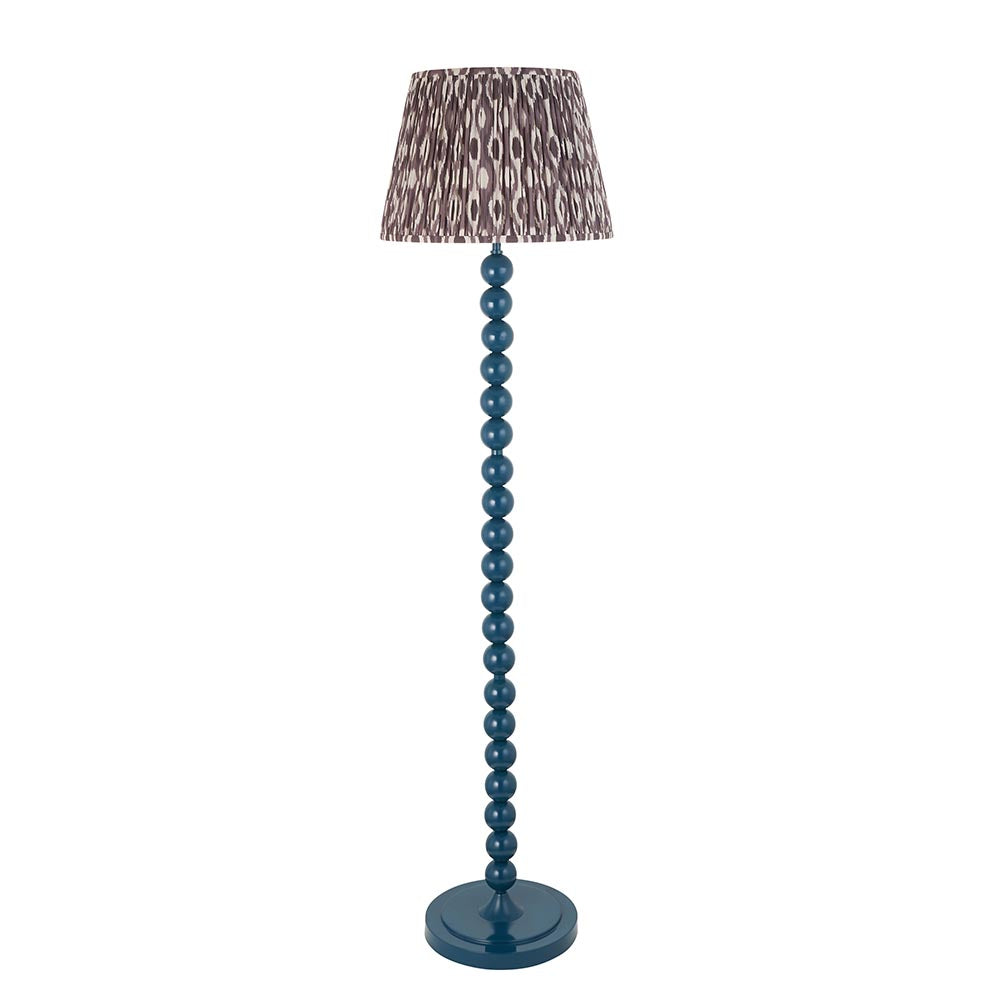 Auralis Ikat Floor Lamp with E27 Socket - Modern Handwoven Design for Living Room, Bedroom & Office Lighting
