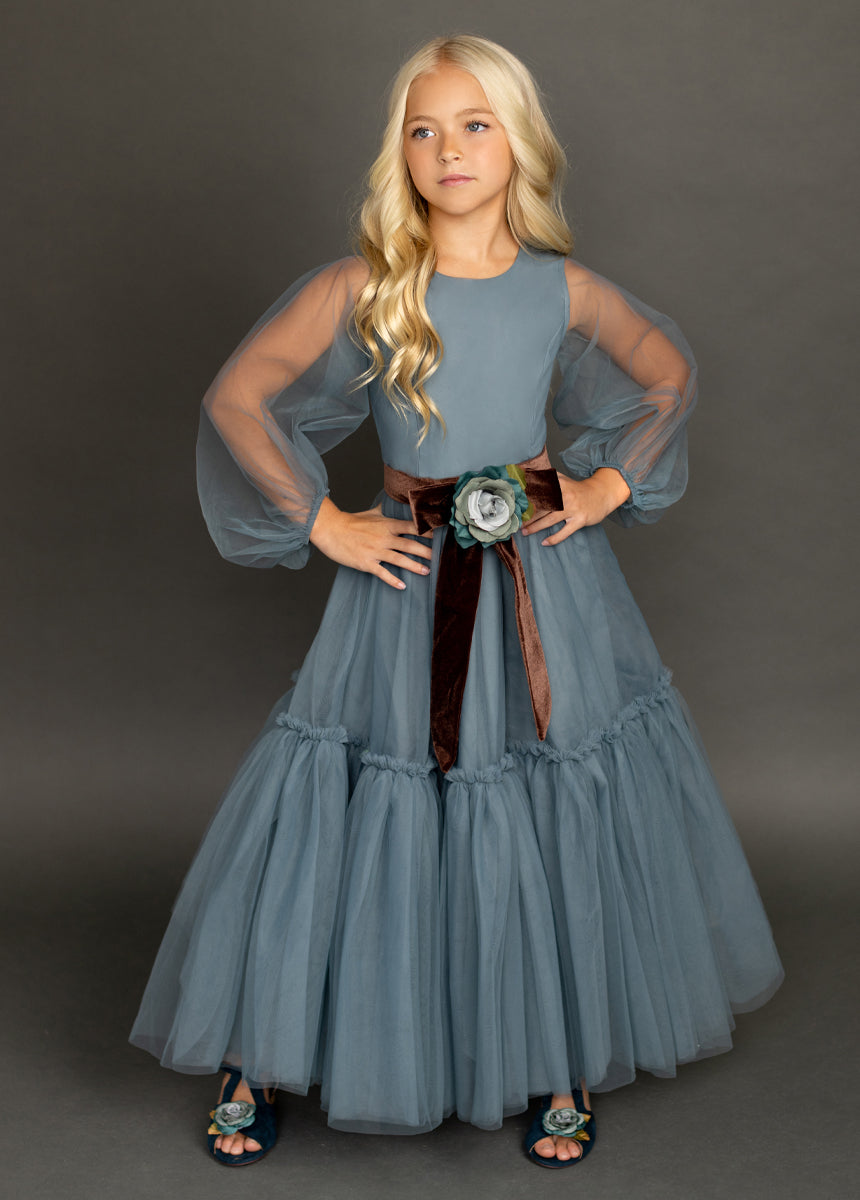 Elegant Tianna Dress in Deep Teal - Women's Formal Evening Gown for Weddings, Parties & Special Occasions