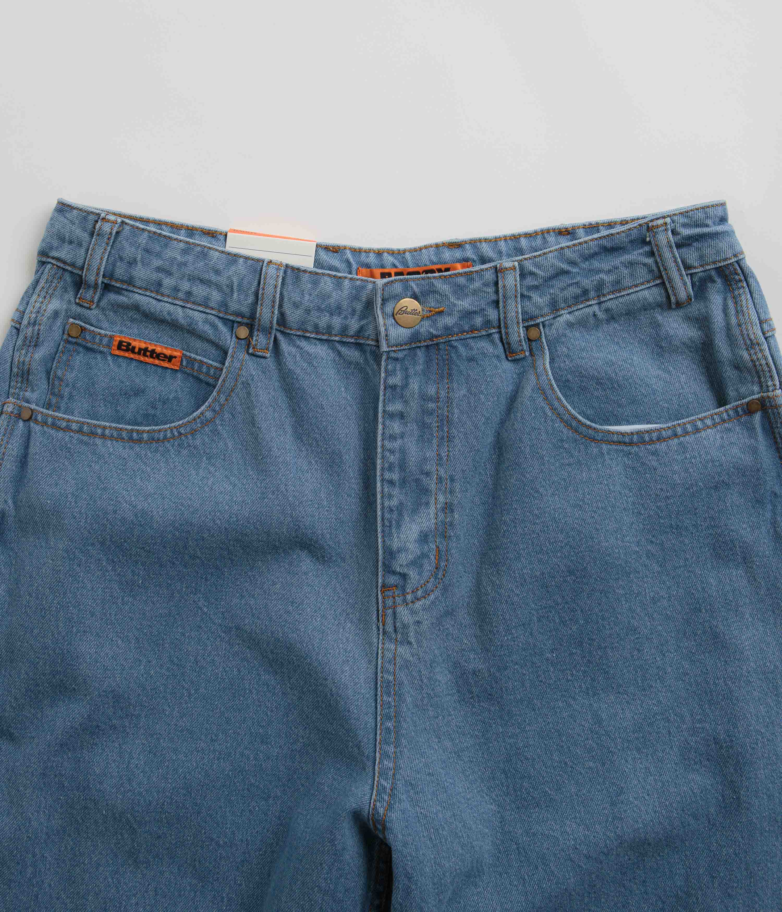 Butter Goods Baggy Jeans for Men - Washed Indigo Denim Pants | Comfortable Loose Fit Streetwear Jeans for Casual Wear and Urban Fashion