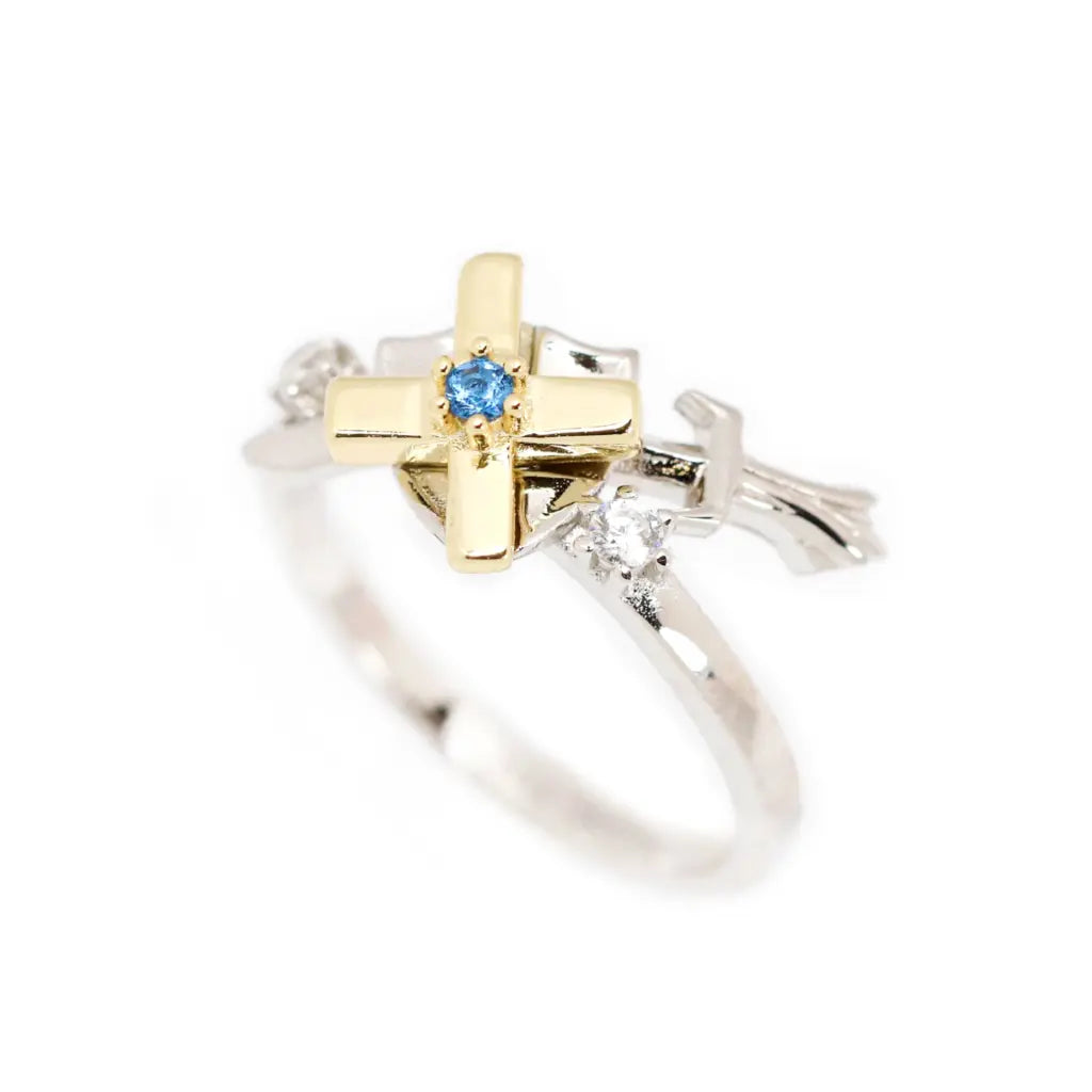 Paladin Ring for Men - Stainless Steel Medieval Knight Ring - Perfect for Cosplay, LARP, and Fantasy Costume Accessories