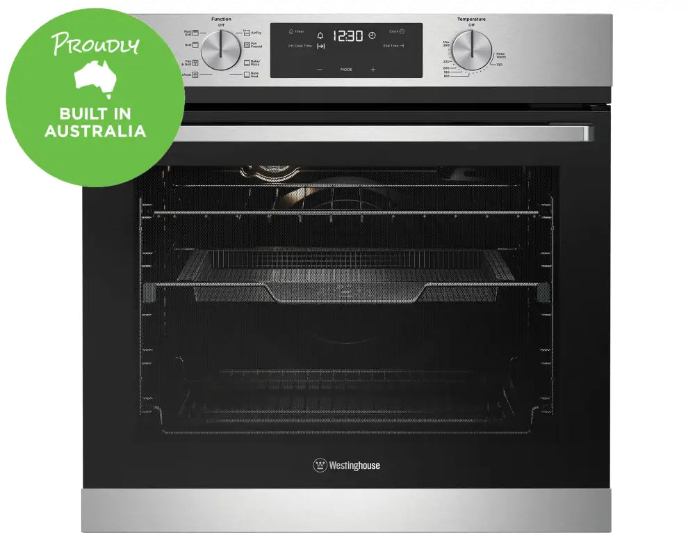 Westinghouse WVE616SC 60cm 8-in-1 Multi-Function Oven with Air Fryer - Stainless Steel Countertop Convection Oven for Baking, Roasting, Grilling & Air Frying in Home Kitchen