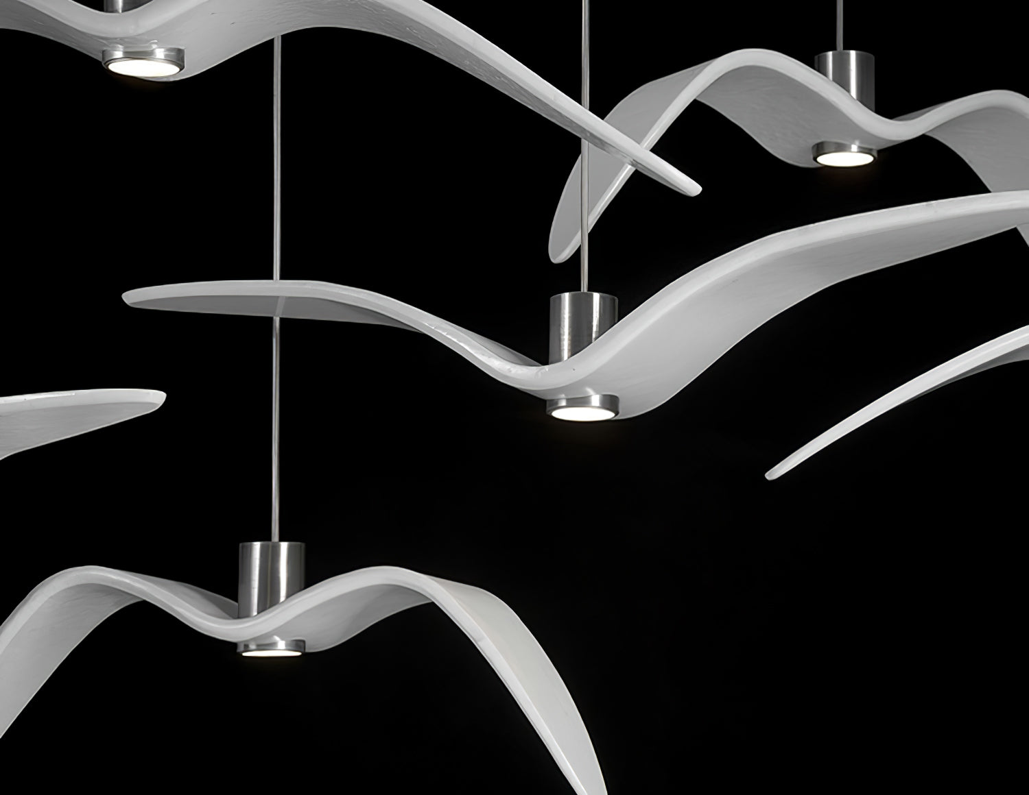 Aviara Modern LED Pendant Light Fixture - Dimmable Hanging Chandelier for Kitchen Island, Dining Room & Bedroom Lighting