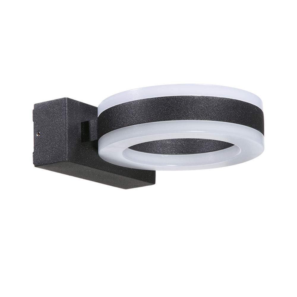 14W LED Modern Wall Light - Waterproof Outdoor Wall Sconce with Up/Down Lighting, Matte Black Finish - Perfect for Hallways, Porches, Hotels, Yards, Doorways & Garden Pathways (Indoor/Outdoor Use)