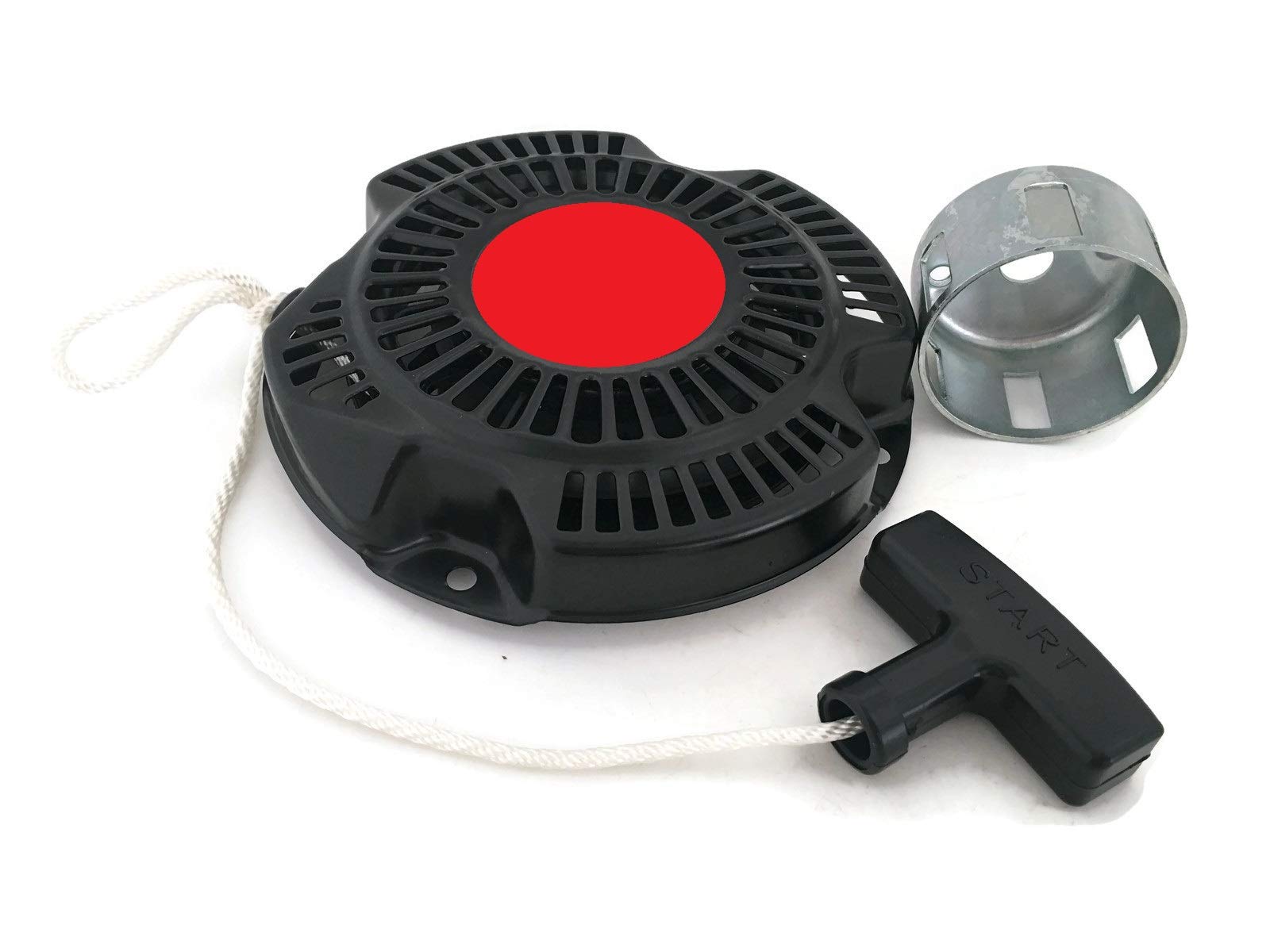 Pull Recoil Rewind Starter with Cup Pulley for Robin Subaru EX17 6HP Engine - Compatible with 269-50201-30 & 00 Rammer Lawn Mower Motor - Perfect for Lawn Mower Engine Repairs & Maintenance