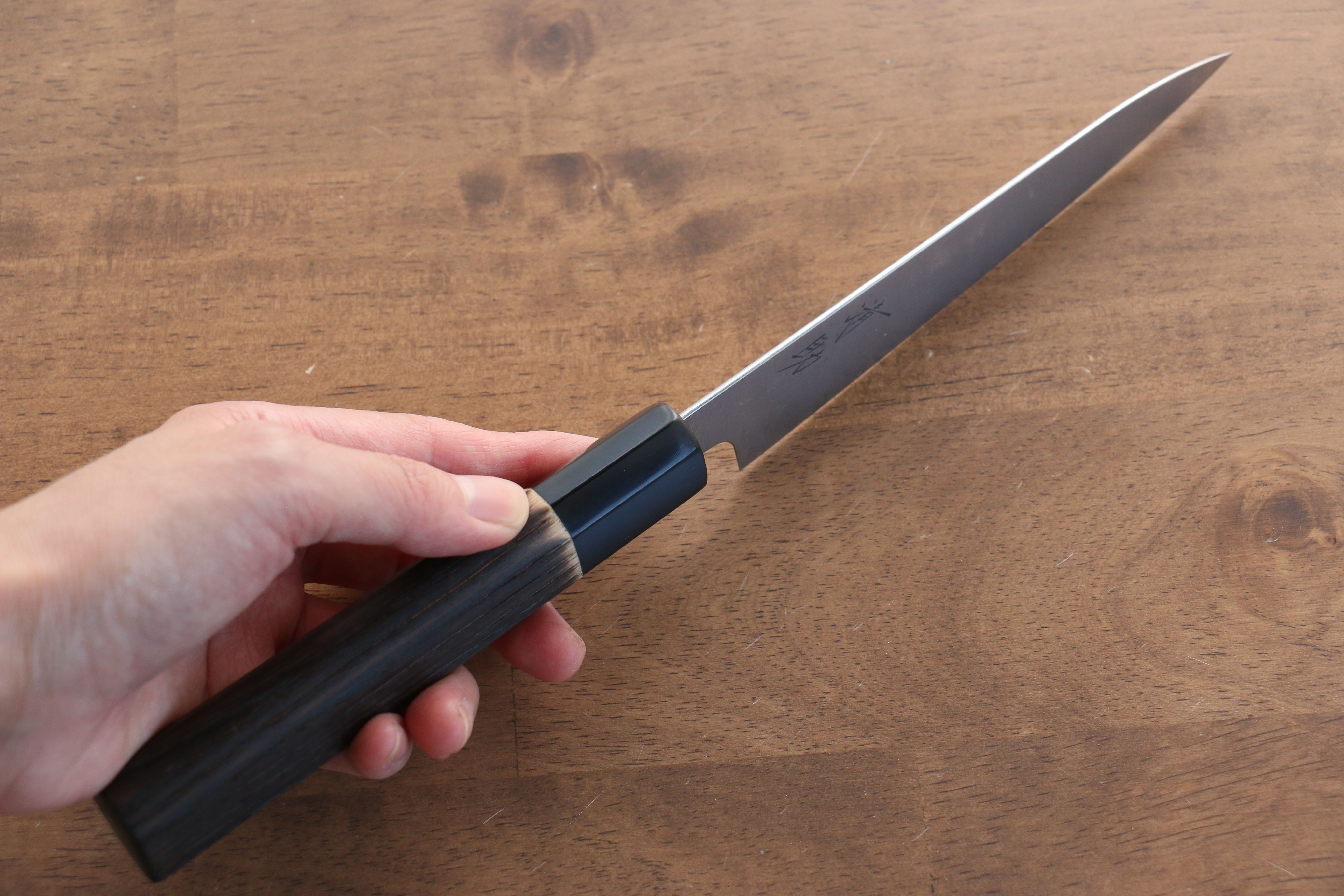 Premium Seisuke Swedish Steel Petty Utility Knife 150mm - High-Carbon Stainless Steel Blade with Burned Chestnut Handle - Perfect for Slicing, Peeling & Precision Kitchen Tasks