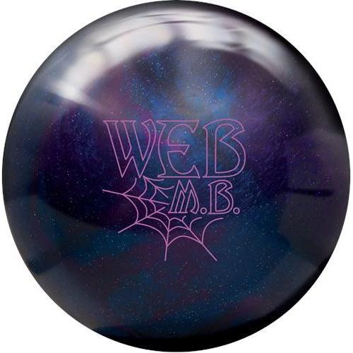 Premium Hammer Web M.B. Pearl Bowling Ball - Dark Blue & Purple Reactive Resin - Perfect for League Play & Tournament Performance