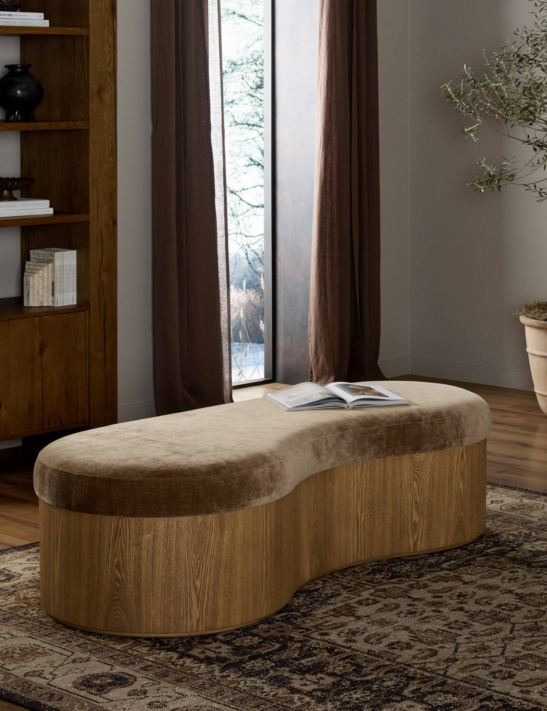 Calladine Bench - Modern Wooden Entryway Bench with Storage | Perfect for Hallway, Living Room & Bedroom Organization
