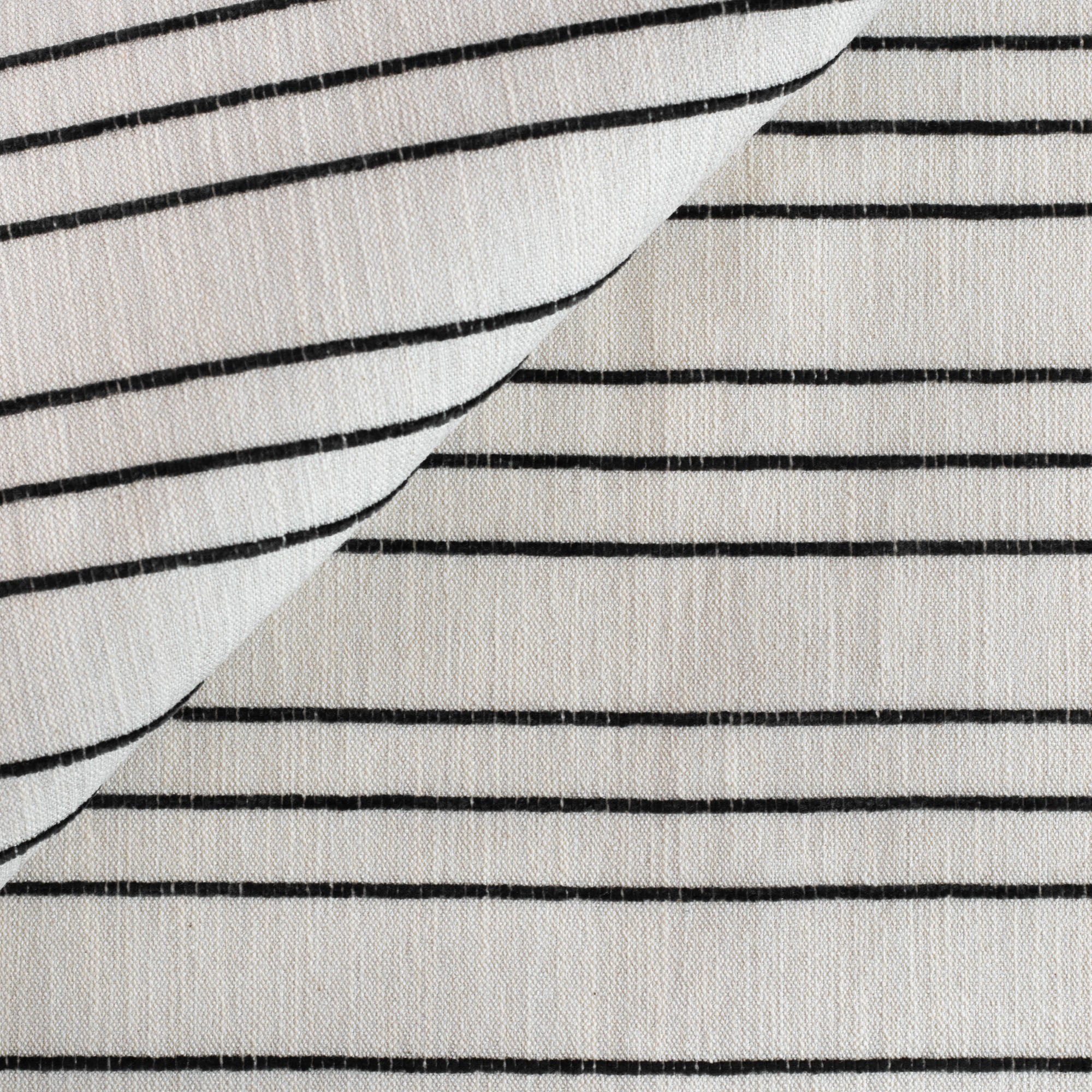 Premium Black and White Stripe Spar Fabric - Onyx Color - Ideal for Upholstery, Curtains, and DIY Home Decor Projects