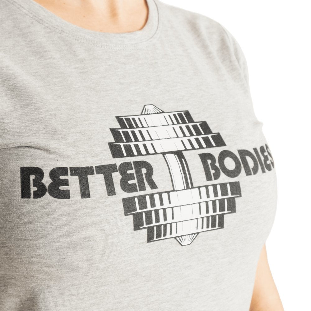 Better Bodies Regular Fit T-Shirt for Men & Women | Light Grey Cotton Tee | Casual Wear, Gym, Lounge & Everyday Comfort