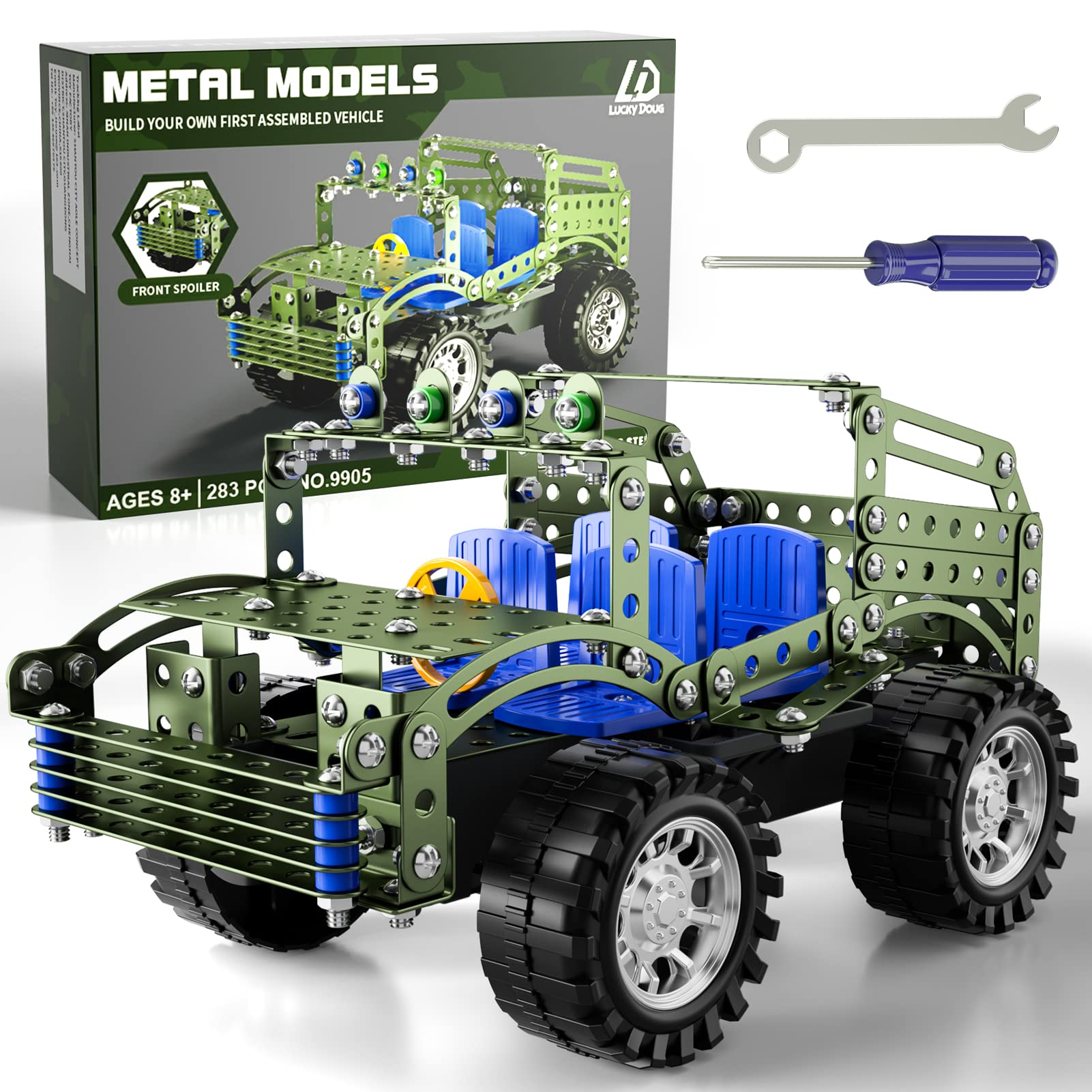 Lucky Doug STEM Building Toys - 3D Model Truck Construction Kit for Kids Ages 8-12 | Educational DIY Engineering Project for Boys & Girls | Perfect for Birthday Gifts & School Science Activities
