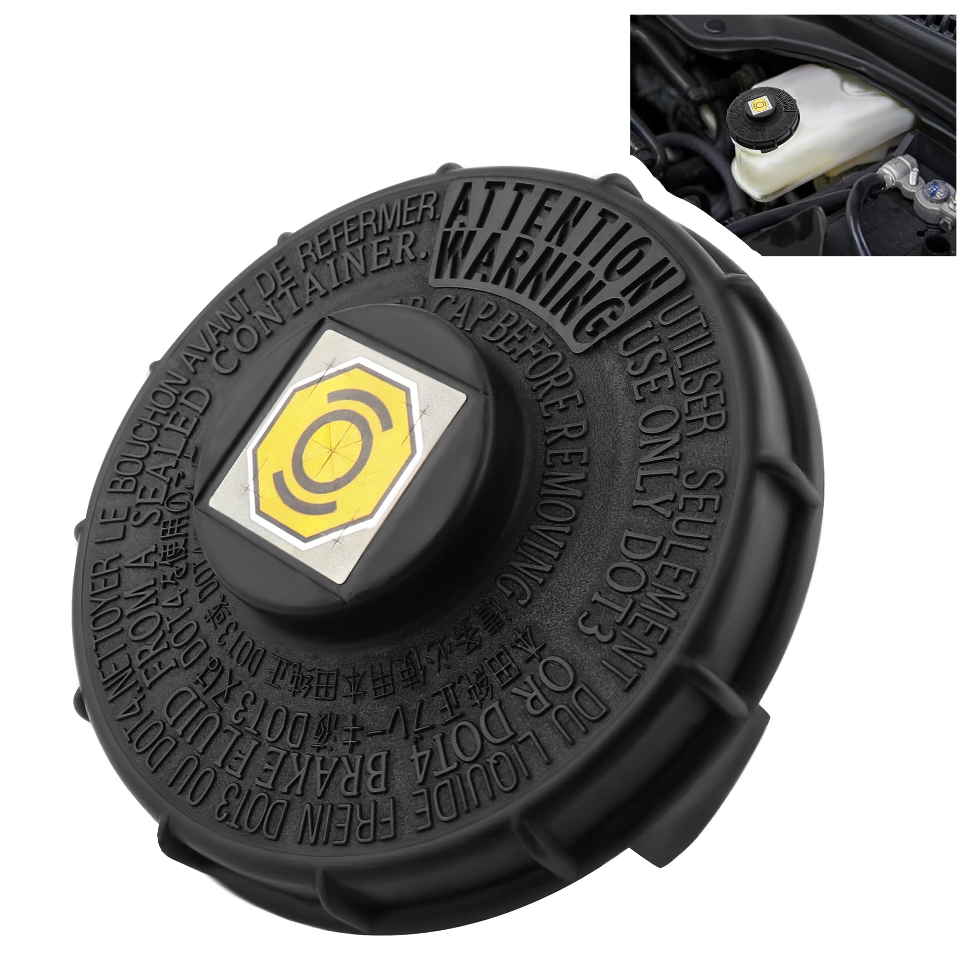 **Honda Fit EV Accord Hybrid S2000 Brake Master Cylinder Cap Replacement - OEM# 46662-SLE-J01, 46662-SDC-A02 - Durable Brake Fluid Reservoir Cap for Enhanced Safety - Perfect for Daily Commuting & Performance Driving**