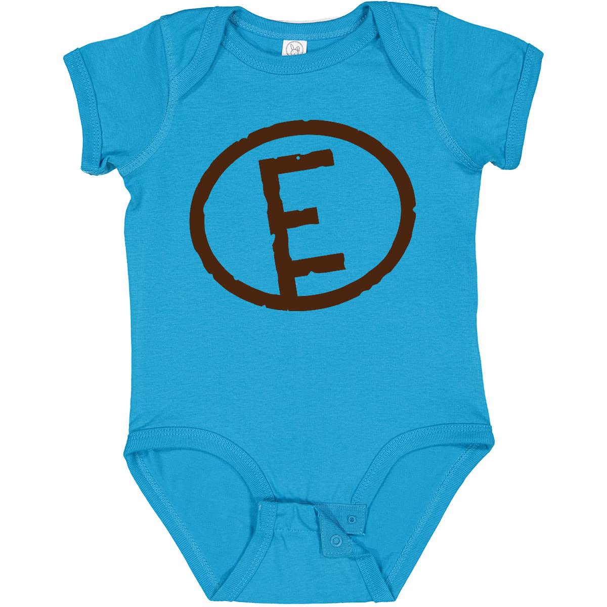 Inktastic Monogram Letter E Baby Bodysuit - Personalized Cotton Onesie for Newborns & Infants - Perfect for Family Photos, Baby Showers & Gifts