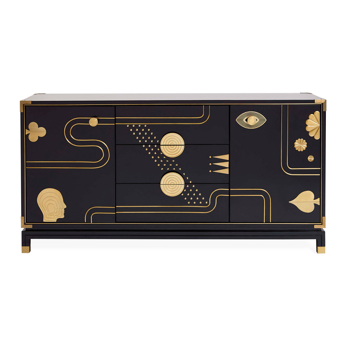 Gala Credenza - Elegant Buffet Sideboard with Storage for Dining Room, Living Room & Entryway | Modern Wooden Console Table for Home Decor & Organization