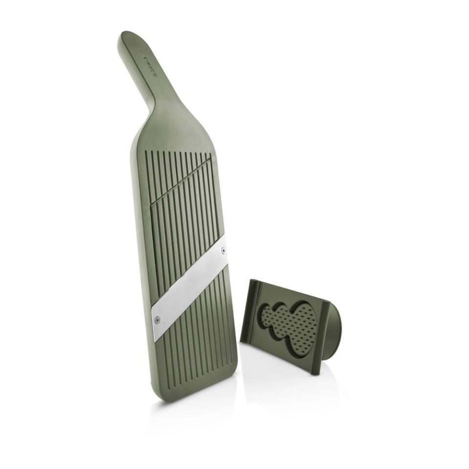 EVA SOLO Green Mandolin Slicer - Stainless Steel Vegetable Cutter with Adjustable Thickness for Kitchen, Salad Prep & Food Garnishing